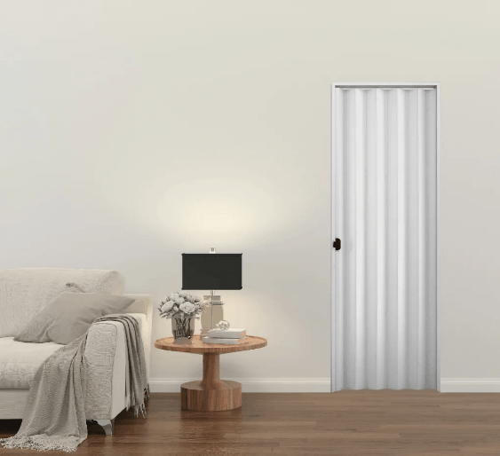 Porta Sanfonada 90Cmx210Cm Cinza Plasbil