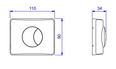 Acabamento para Válvula de Descarga Hydra Duo Red Gold Deca