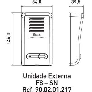 Kit Porteiro Eletrônico F8-S HDL
