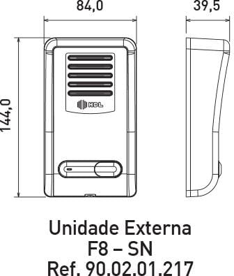 Kit Porteiro Eletrônico F8-S HDL