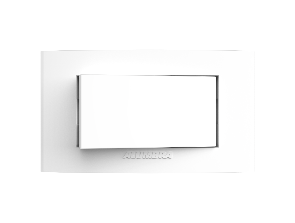 Conjunto Interruptor Simples Para Móveis Pro Branco Alumbra
