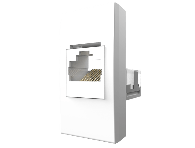 módulo Pro Tomada Rede Rj45 Cat 5E Branco Alumbra