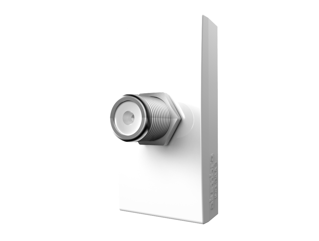 Módulo Pro Tomada Coaxial Tv Branco Alumbra