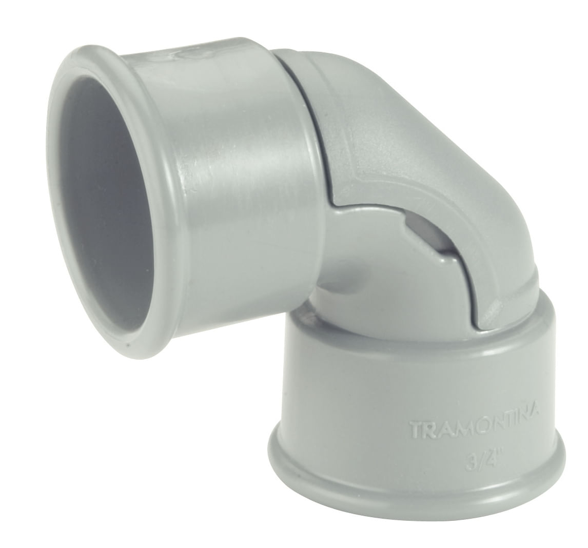 Conector Curvo 3/4 de PVC Tramontina