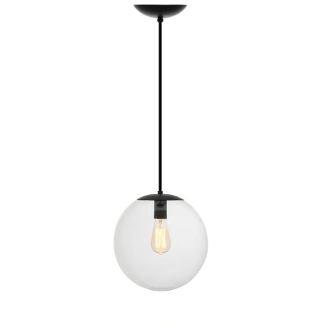 -Pendente-Globo-Esferico-Transparente---Preto-1729560