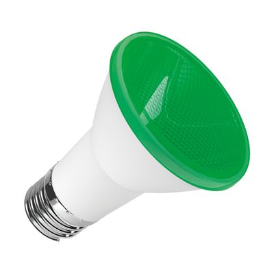 Lampada-De-Led-Colorida-Modelo--Par20---Cor--Verde-Com-Dispositivo-Integrado-A-Base--Potencia--6W-Voltagem--127-220V-1612050