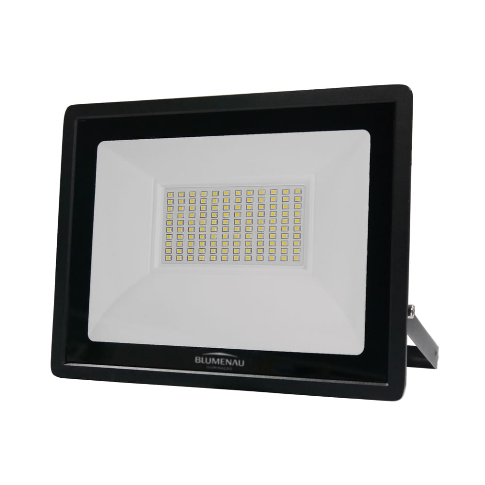 Refletor-Tech-Led-Ip65-Aluminio-100W-3000K-Bivolt-Blumenau-Iluminacao-2325462