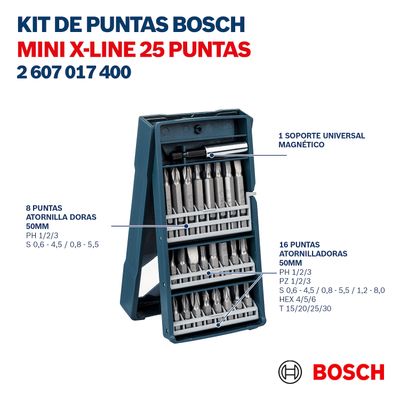 Conjunto-de-pontas-aparafusadoras-25-pecas-X-Line-Bosch-1607090