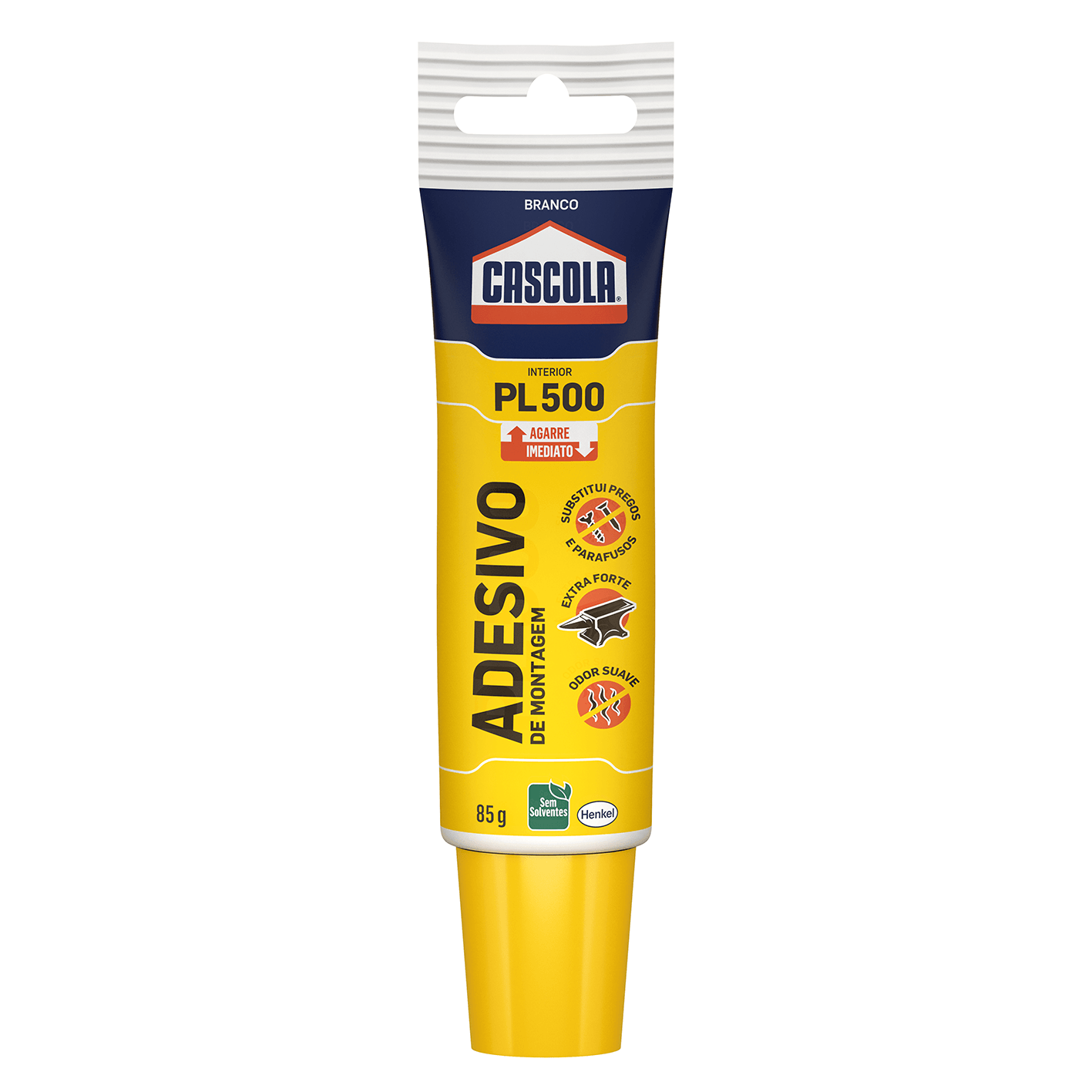 Adesivo de Montagem Cascola PL 500 Interior Branco 85g Henkel
