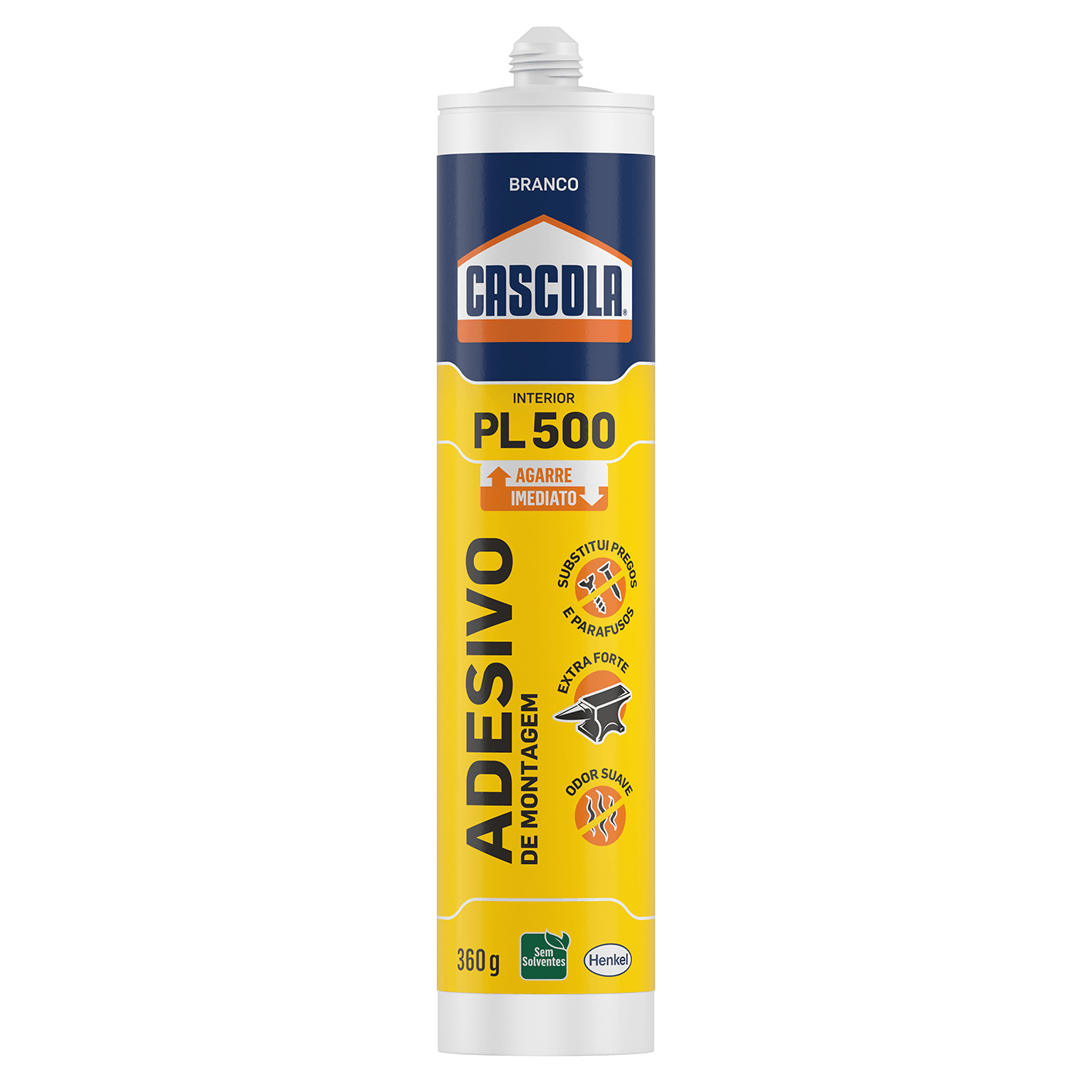 Adesivo de Montagem Cascola PL 500 Interior Branco 360g Henkel