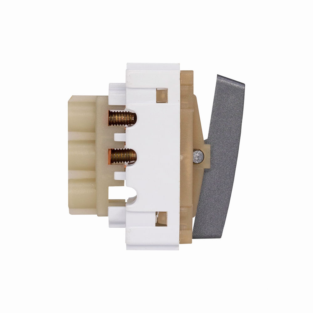 Módulo 1 Interruptor Simples Preto Grafite Novara Dicompel