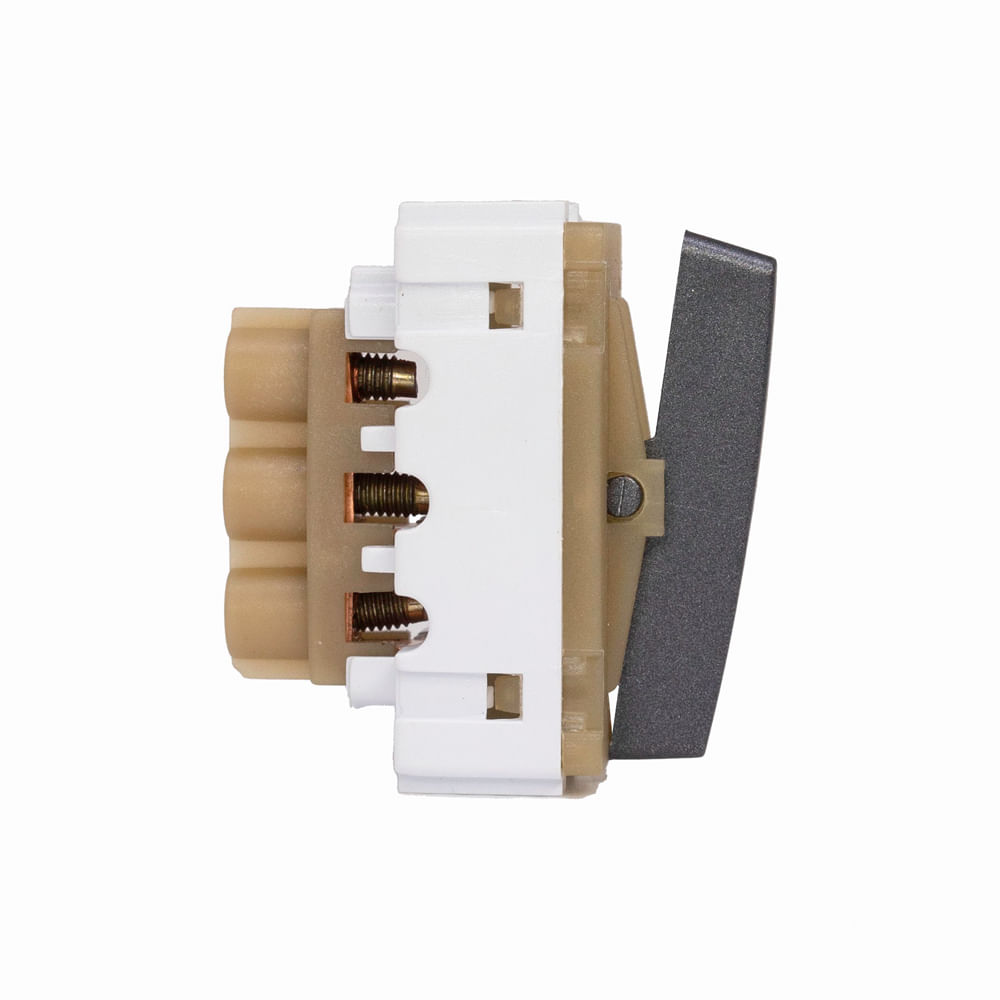 Módulo 1 Interruptor Paralelo Preto Grafite Novara Dicompel