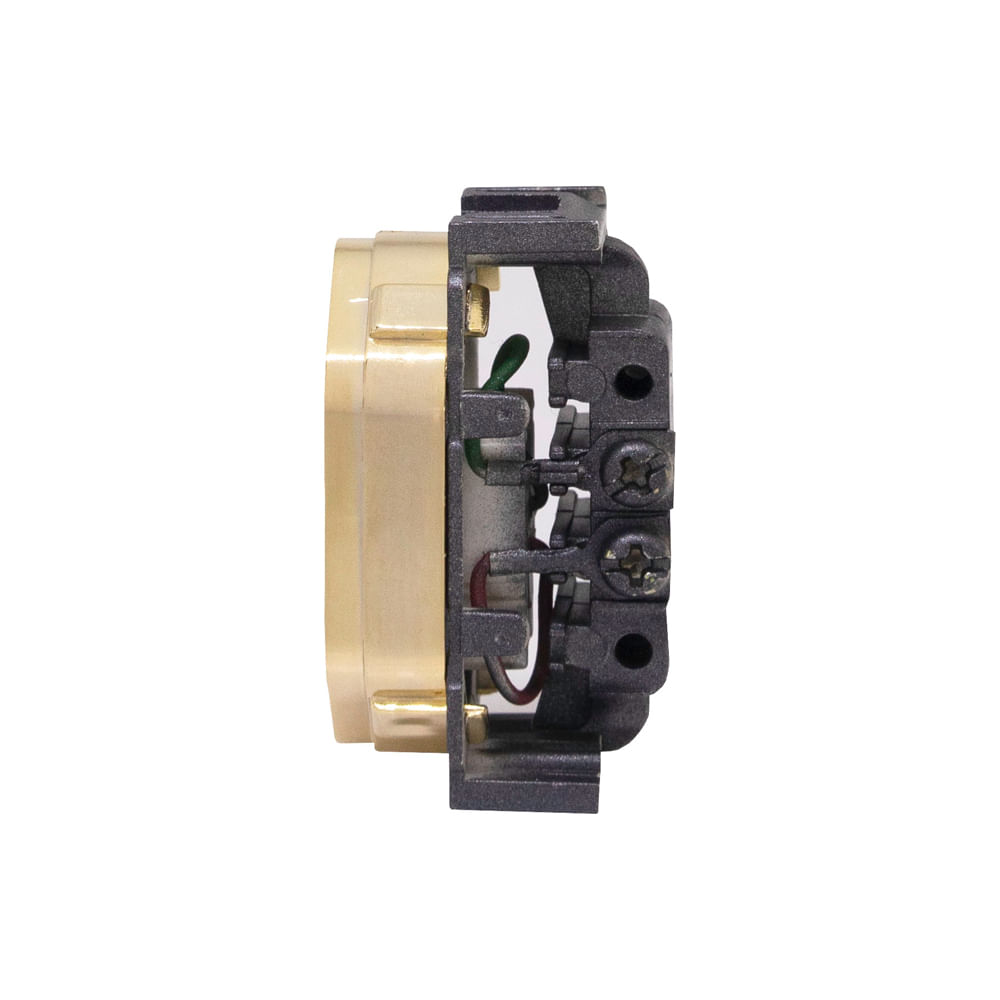 Módulo 1 Tomada Rj11 2 Vias Preto Grafite Com Gold Novara Dicompel