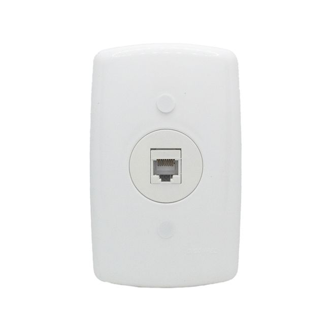 Tomada Rj45 Com Placa 4x2 Monaco Dicompel
