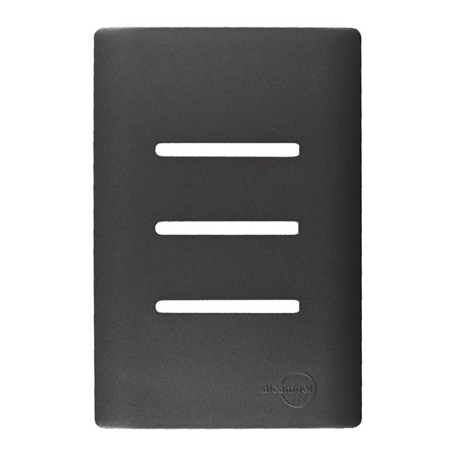 Placa-4X2-3-Interruptores-Horizontal-Com-Suporte-Grafite-Novara-Dicompel-1610570-1