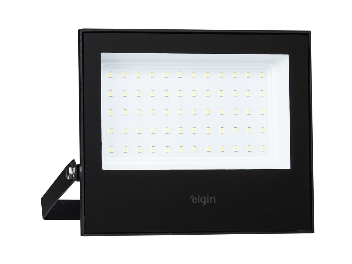 Refletor Led 100W 6500K Preto Elgin