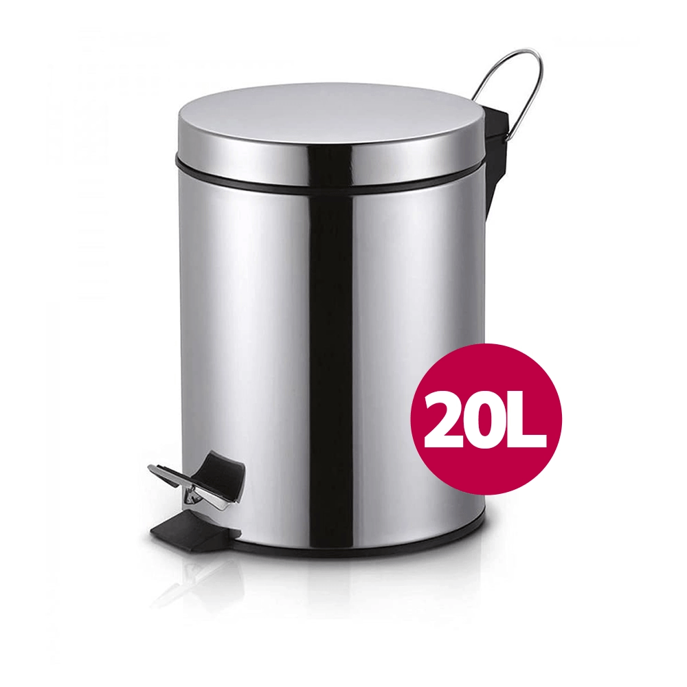 Lixeira de Inox com Pedal 20 Litros Coisas e Coisinhas