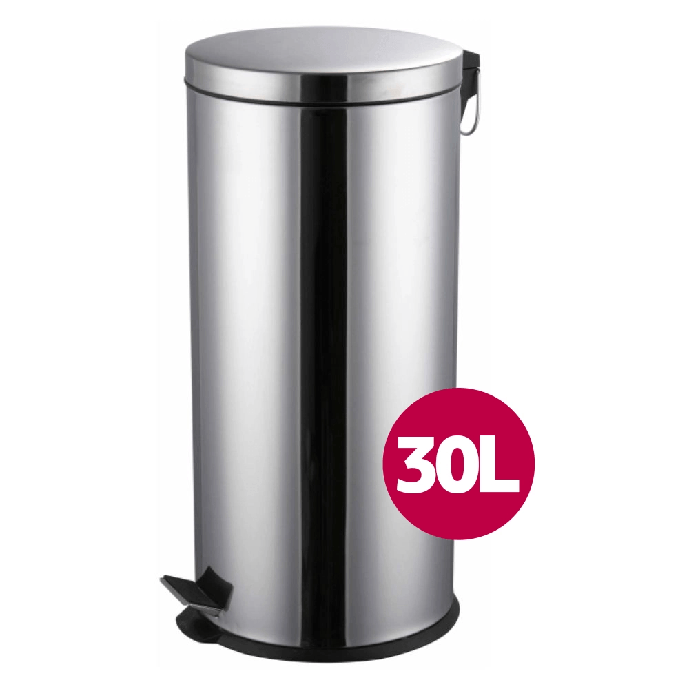 Lixeira de Inox com Pedal 30 Litros Coisas e Coisinhas