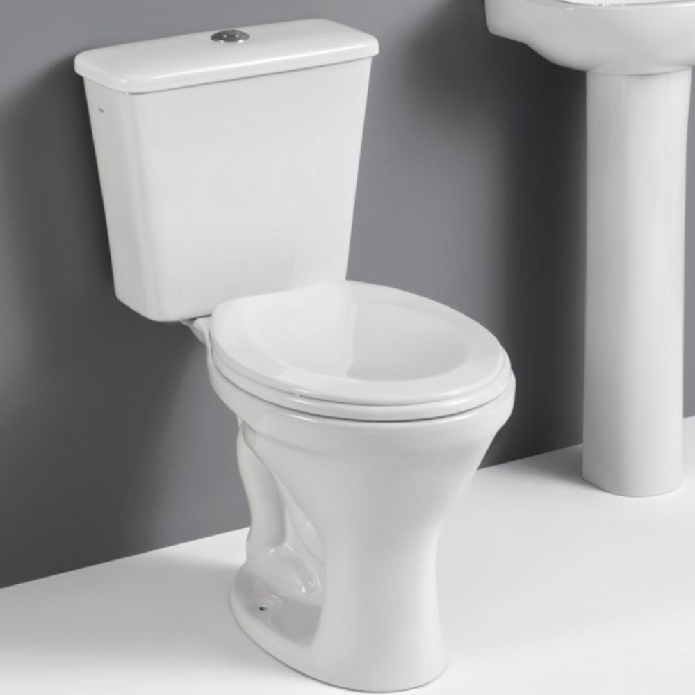 Vaso Sanitário com Caixa Acoplada e Acessórios de Instalação e Assento Pp Branco Sabara Icasa