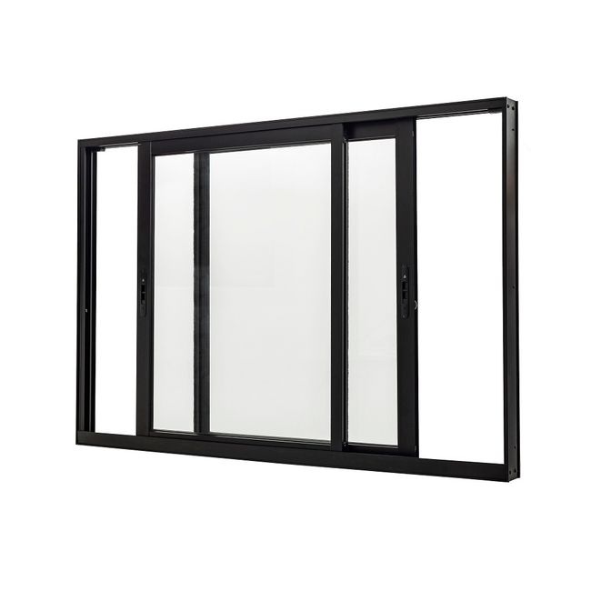 Janela-Alumnio-Correr-Sem-Grade-2-Folhas-Vidro-Liso-200X100X85-Preto-Ultra-Ramassol-2512483