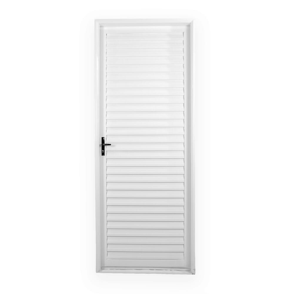 Porta Laminada 215X75Cm Req 12 Aço Branco Minasul Direita Mgm