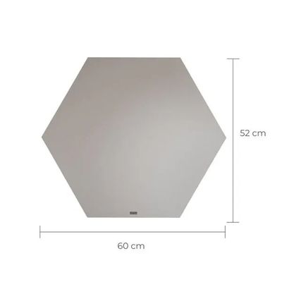 Telhanorte | Espelho Hexagonal Samambaia Led Bivolt 52x60cm Astra