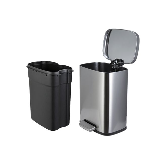 Lixeira Inox Retangular 5L Coisas E Coisinhas