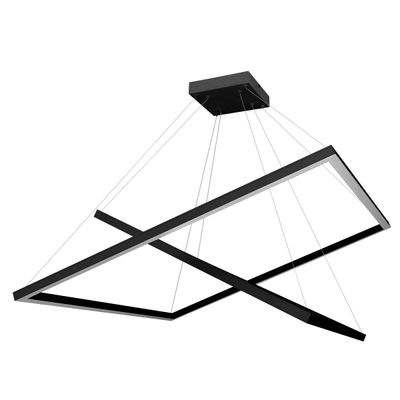 Telhanorte | Pendente Quadrado Led 70W3K 2 Aros 600X400Mm Bivolt