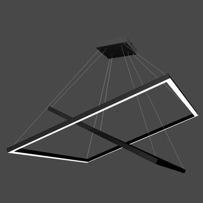 Telhanorte | Pendente Quadrado Led 70W3K 2 Aros 600X400Mm Bivolt
