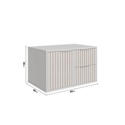 リリィ Telhanorte | Armario Suspenso Para Banheiro Ripy 60Cm Branco Bumi