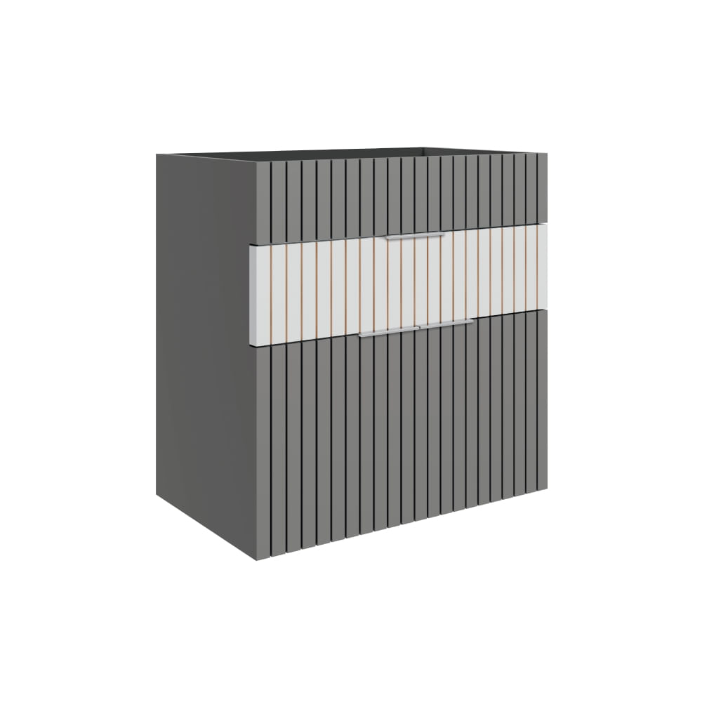 Conjunto Slim Kit Ripy 60Cm Cinza Bumi