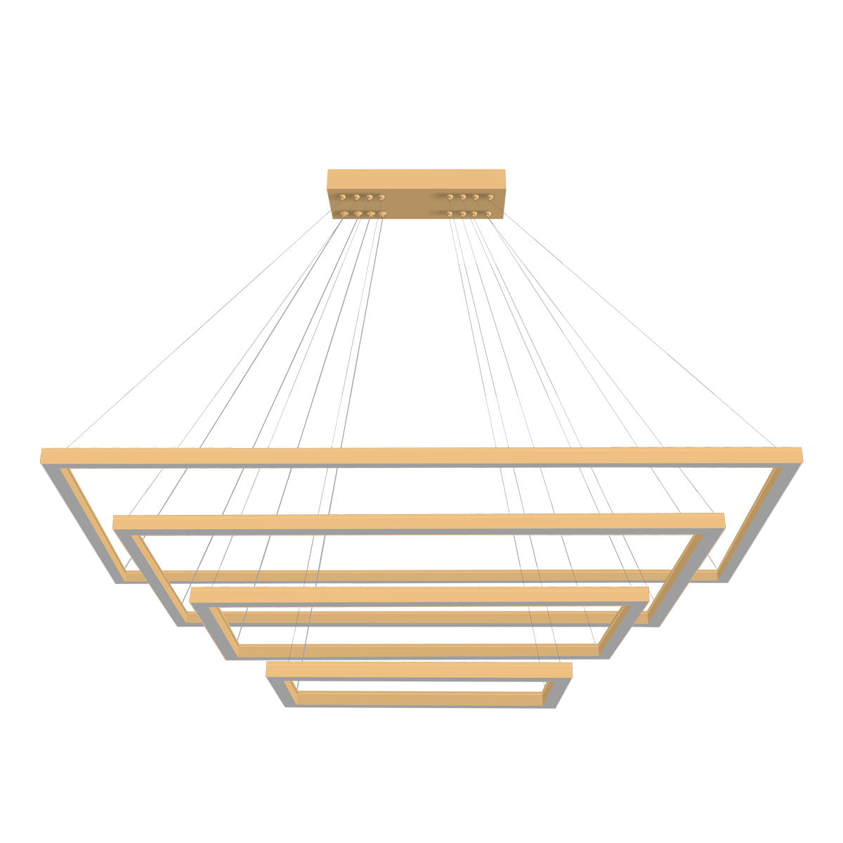 Pendente-Retangular-Led-160W-3K-4-Aros-120X80X60X40Cm-Bivolt-Dourado-Perfiline-Bronzearte-2531437-1