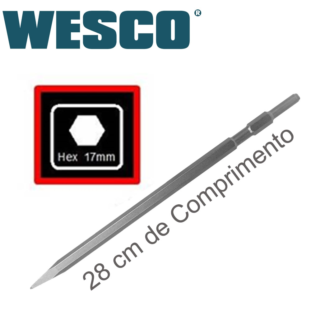 Ponteiro-Com-Encaixe-Sextavado-Ws3203K-17-Milimetro-280-Milimetro-Cinza-Wesco-2524570-1