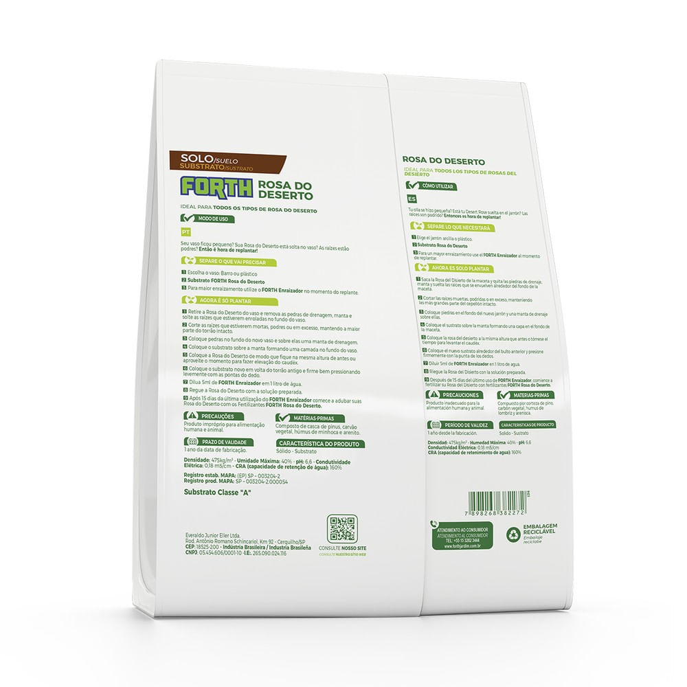 Substrato Rosa Do Deserto 2Kg Forth