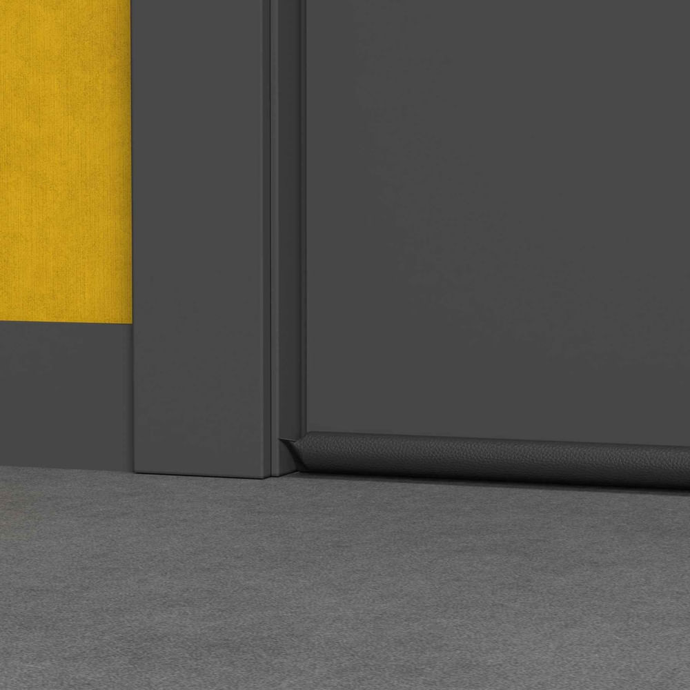 Veda Porta Rolinho 80Cm Preto Comfort Door