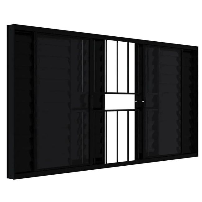 Veneziana-6-Folhas-100X120-Com-Grade-Vidro-Liso-Black-Ecosul--1-