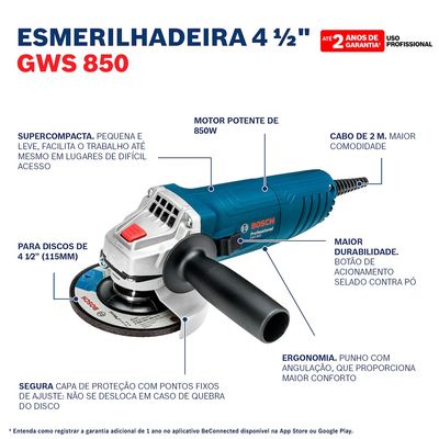 Combo-Furadeira-GSB13Re-Esmerilhadeira-GWS850-220V-Bosch-2553180-1
