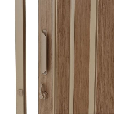 Telhanorte | Porta Sanfonada Em Pvc Com Trinco 210X60CM Castanho BCF