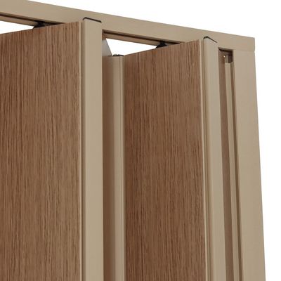 Telhanorte | Porta Sanfonada Em Pvc Com Trinco 210X60CM Castanho BCF