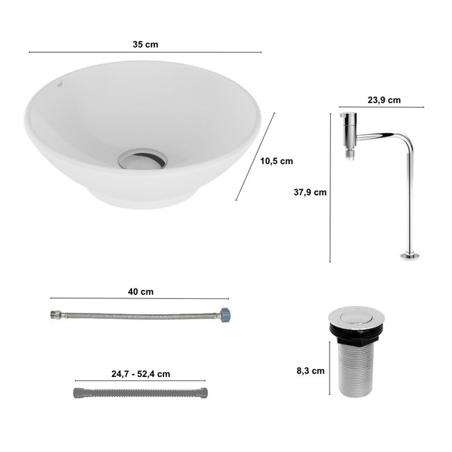 Kit Cuba Branco Rimini Solução Completa Japi