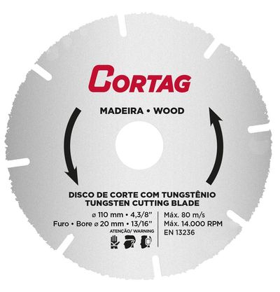 Disco-Corte-Tungstenio-Para-Madeira-110Mm-Cinza-Cortag-1717146-1