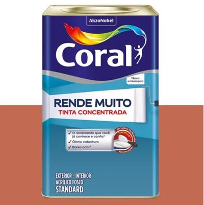 Tinta-Acrilica-Standard-Concentrada-Acabamento-Fosco-Rende-Muito-Pote-De-Argila-Interior-E-Exterior-16-Litros-Coral-2412900