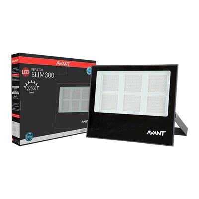 Led-Refletor-Luz-Branca-6500K-Bivolt-Preto-Slim-300-Avant-2553910-1