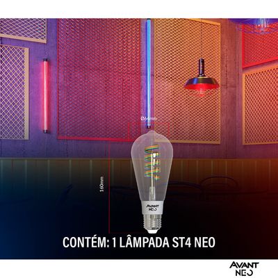 Telhanorte | Led St64 E27 Luz Amarela 2700K Luz Branca 6500K Rgb