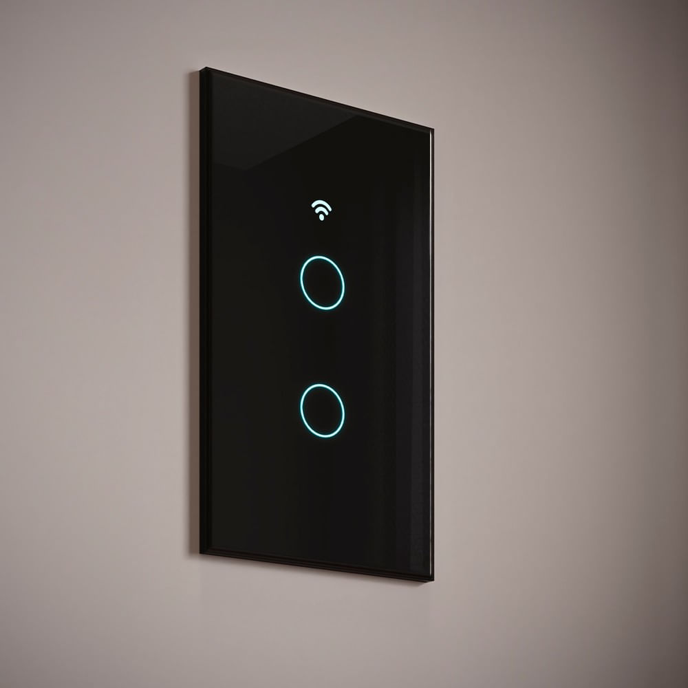 Interruptor Com Teclas Duo Preto Neo Avant