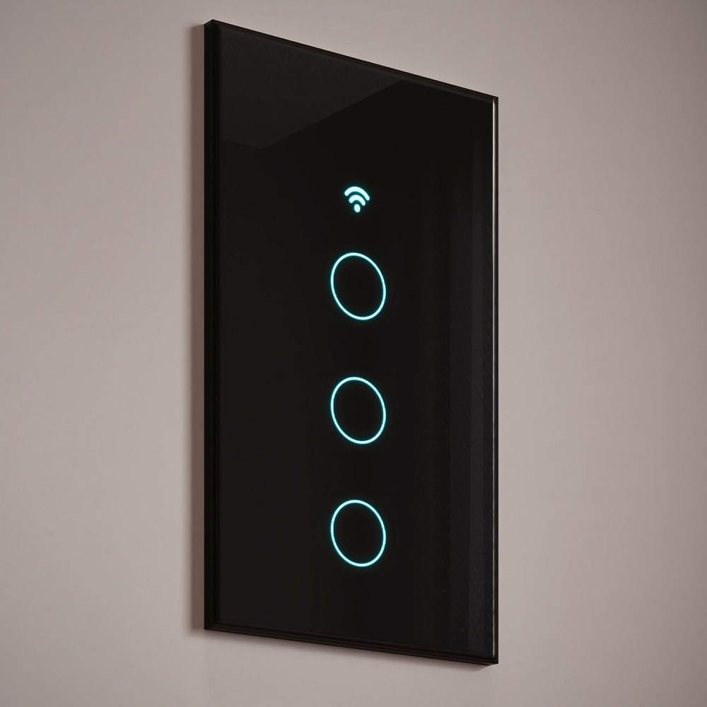 Interruptor Com Teclas Trio Preto Neo Avant