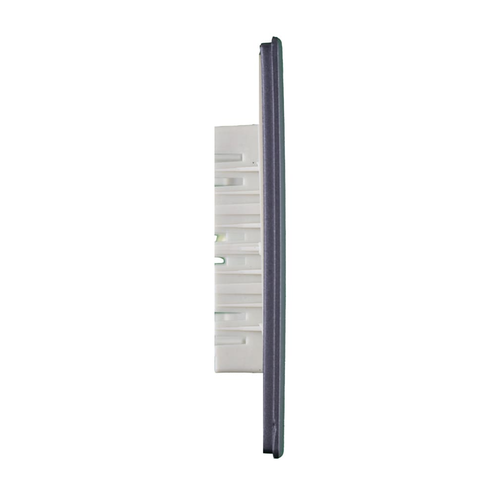 Placa 4x2 1 Interruptor E 2 Tomadas Com Suporte Preto Graf Novara Dicompel