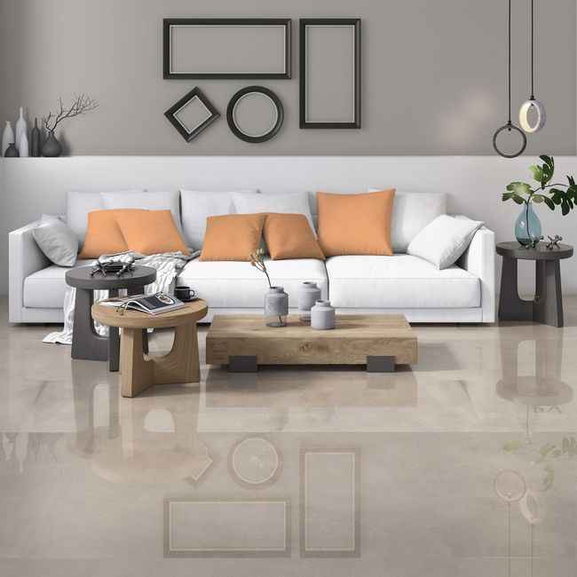Porcelanato Urban Cinza Polido 72X72 Cx 2,59M2 Savane