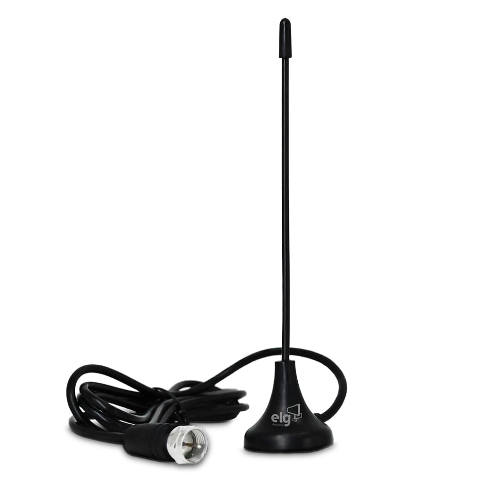 Antena Analógica/Digital Interna 4K Hdr - Hdtv, Uhf, Vhf - Com Cabo Coaxial De 2,5M Smart View Elg