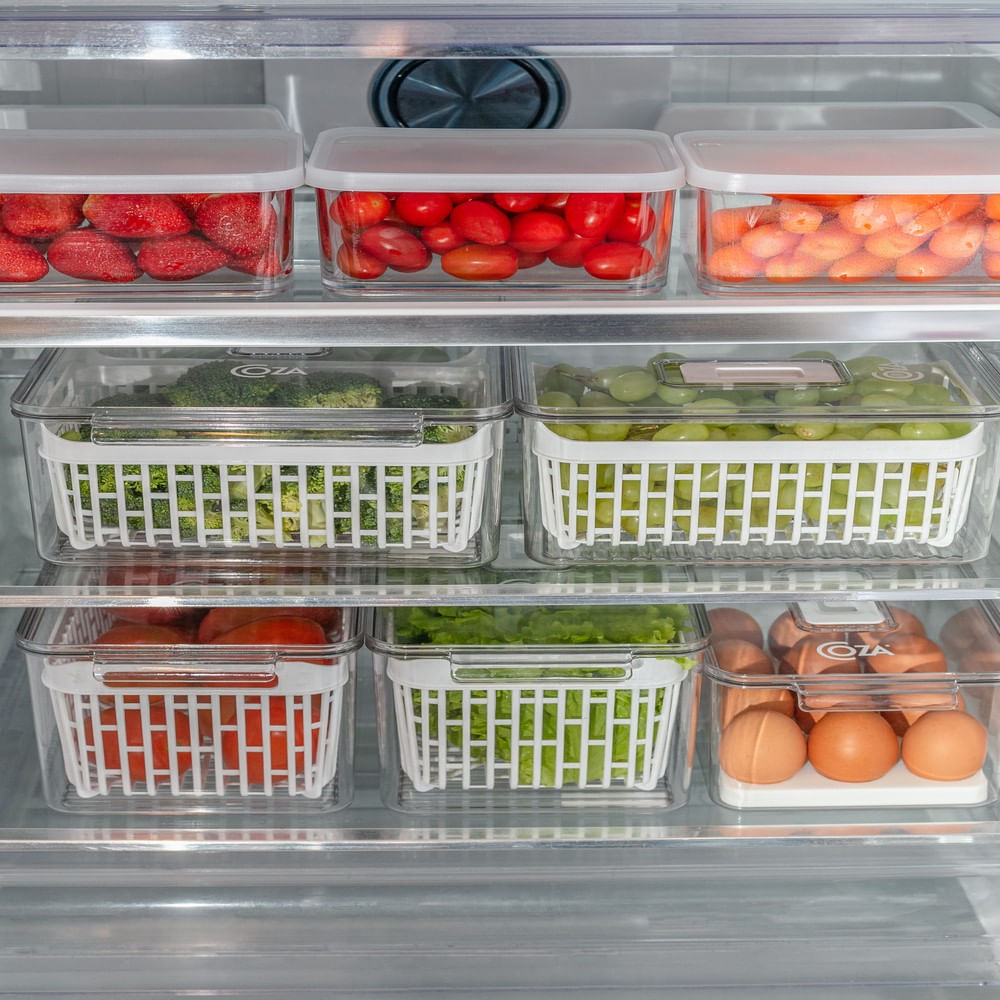 Organizador Para Ovos Dry Com Tampa Cristal Translucido Brinox